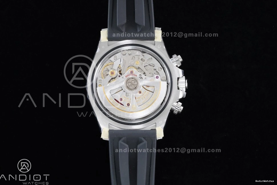 SoftTouch Diamonds Strap Silver Daytona VS4131 on Dial Edition 816 Oysterflex 1:1 VSF Best Black V2 (Weighted) 126519 1123